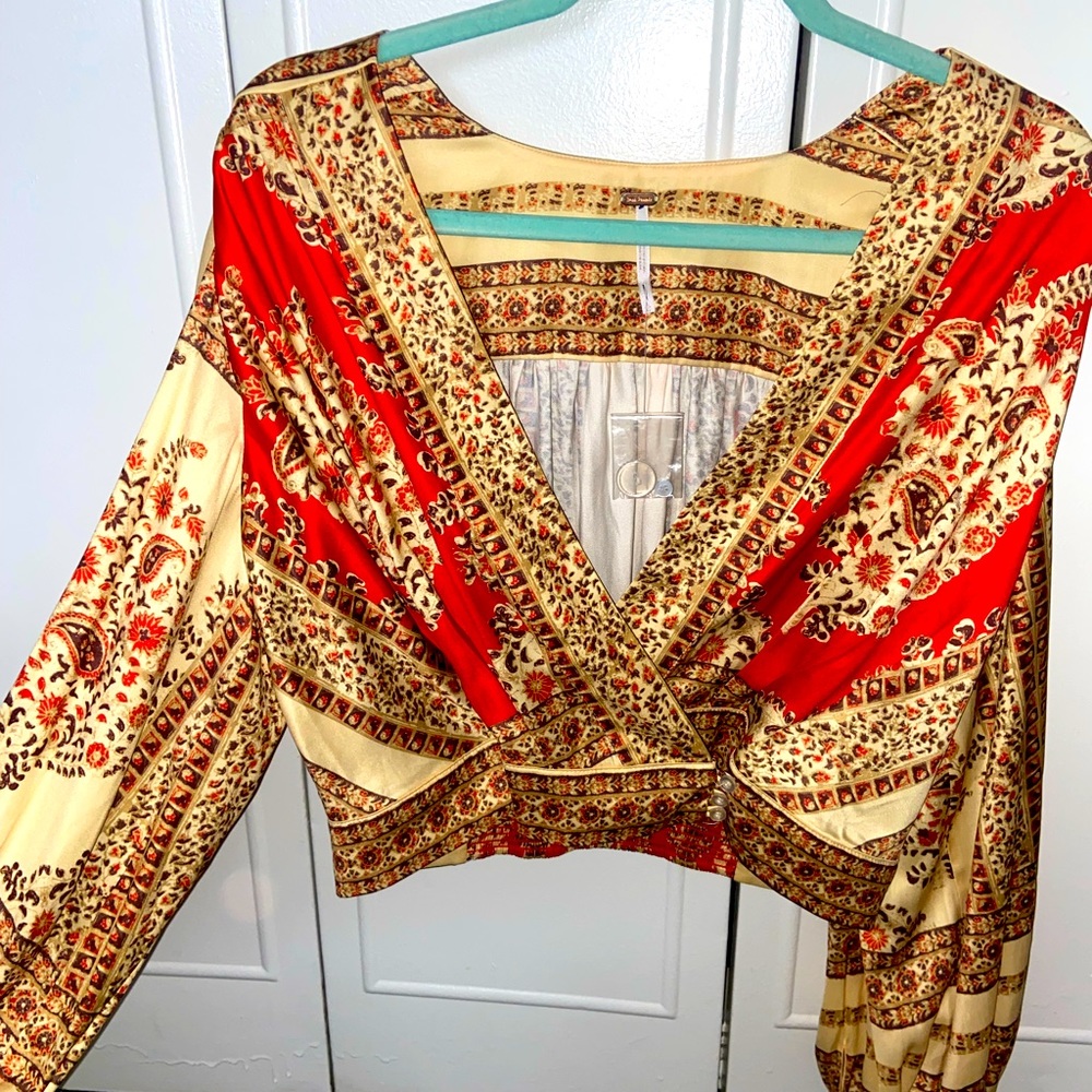 Free people long sleeve blouse